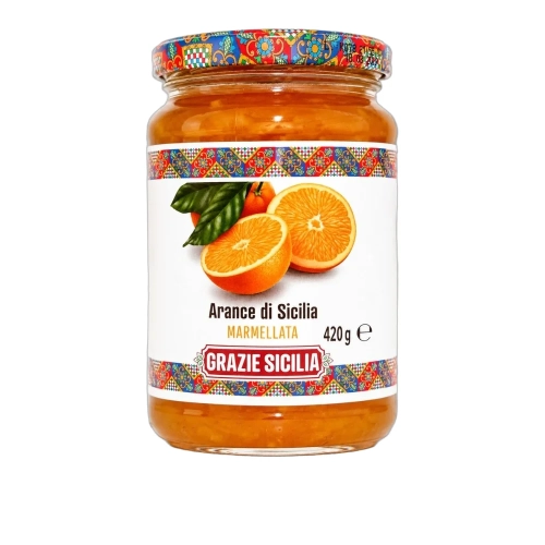 Marmolada z Pomarańczy Sycylijskich Arance di Sicilia Grazie Sicilia Agrisicilia 420g - widok szczegółowy 2