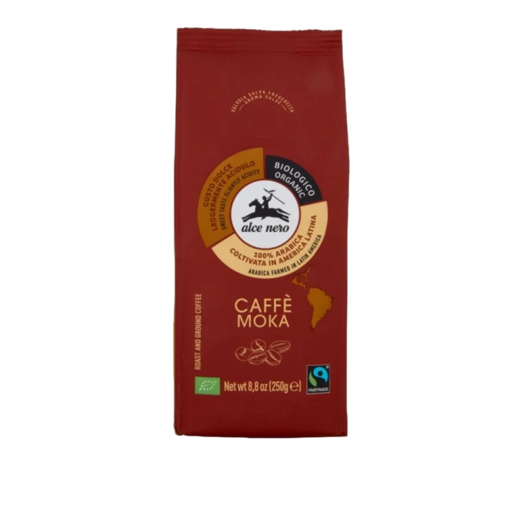 Kawa mielona Arabica BIO Alce Nero 250g - widok szczegółowy 2