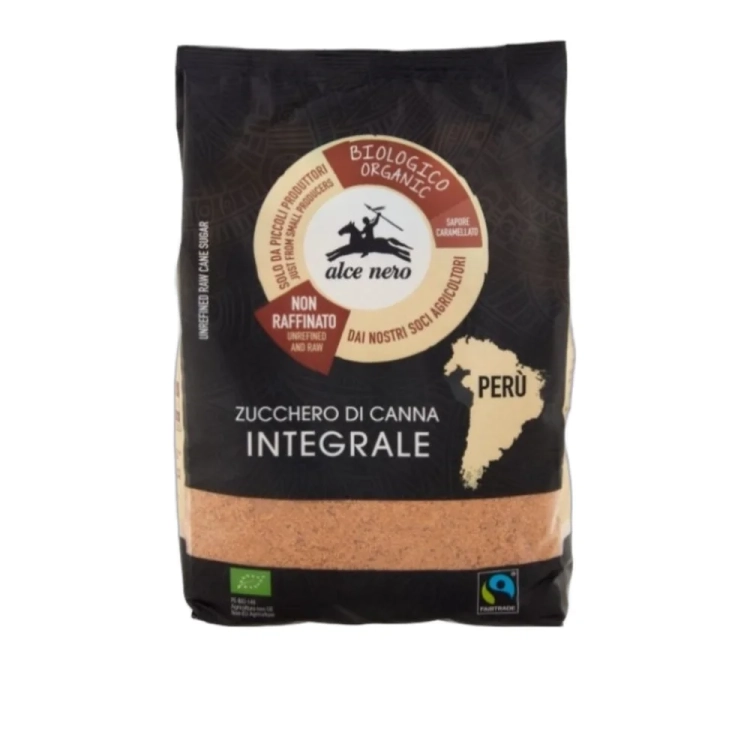 Cukier trzcinowy ekologiczny BIO  Alce Nero 500G - widok szczegółowy 2