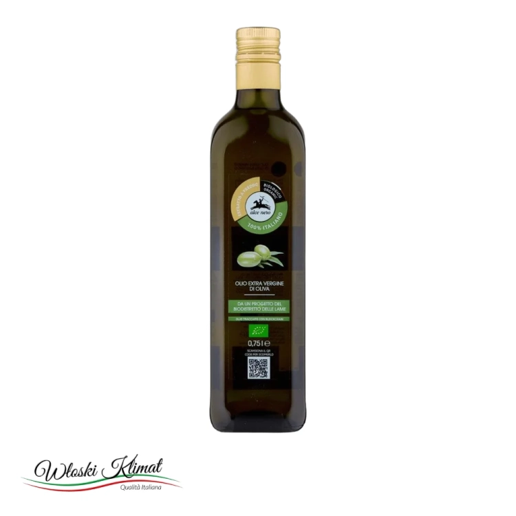 Oliwa z oliwek ekologiczna Extra Vergine BIO Alce Nero 750ml - widok z przodu / opakowanie