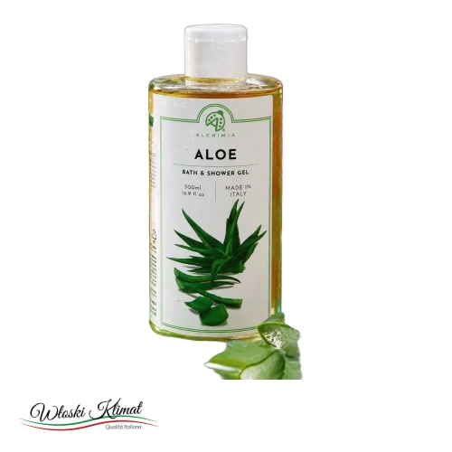 Żel pod prysznic Aloes Bath & Shower Gel Aloe Alchimia 500ml - widok z przodu / opakowanie