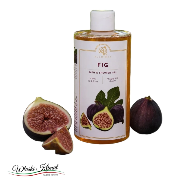 Żel pod prysznic Figa Bath & Shower Gel Fig Alchimia 500ml - widok z przodu / opakowanie