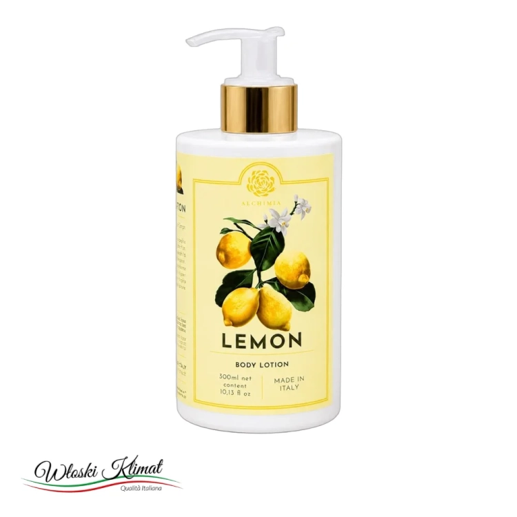 Balsam do ciała Cytryna Body Lotion Lemon ALCHIMIA 300ml - widok z przodu / opakowanie