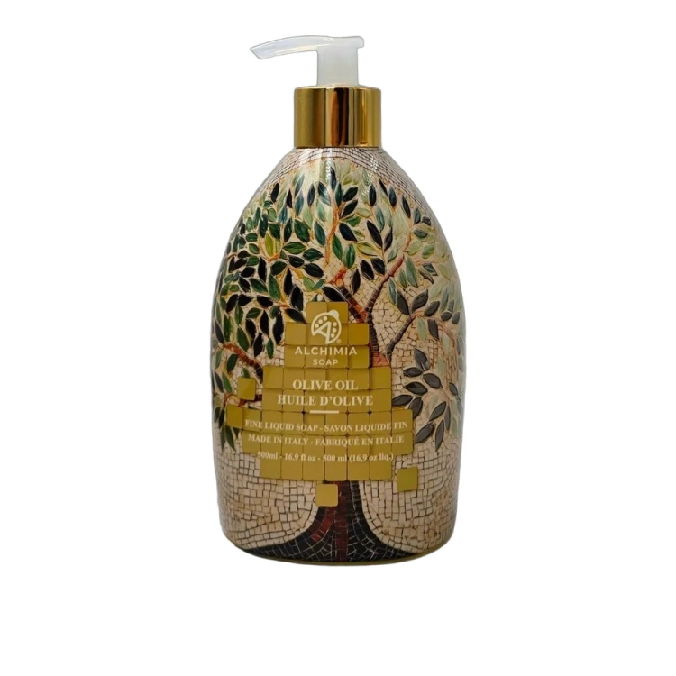 Mydło w płynie Oliwki Olive Oil Mosaic ALCHIMIA 500ml - widok szczegółowy 2