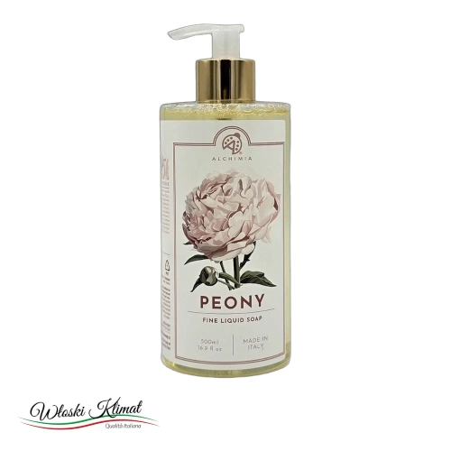 Mydło w płynie Piwonia Peony Fiorentina ALCHIMIA 500ml - widok z przodu / opakowanie