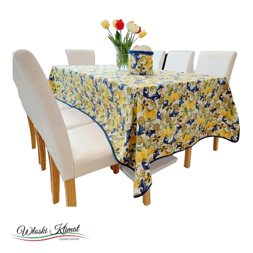 Obrus w stylu Włoskim kolekcja Amalfi 240x140 - widok z przodu / opakowanie