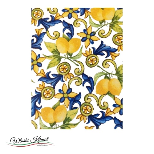 Obrus w stylu Włoskim kolekcja Amalfi 180x140 - widok z przodu / opakowanie