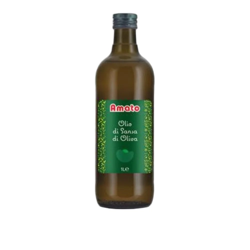 Oliwa z wytłoczyn z oliwek do smażenia Olio di Sansa di Oliva Amato 1L - widok szczegółowy 2