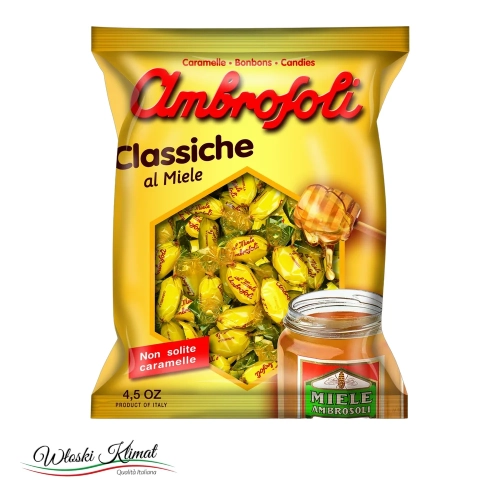 Cukierki Miodowe Ambrosoli 135 g - widok z przodu / opakowanie