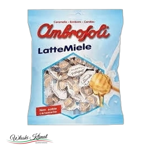 Cukierki Miodowo mleczne Latte Miele Ambrosoli 135 g - widok z przodu / opakowanie