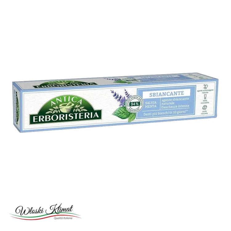 Pasta do zębów wybielająca Antica Erboresteria 75ml - widok z przodu / opakowanie