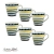 Zestaw filiżanek porcelanowych do espresso Tazze caffe 6 szt. Apulia Spirale Blu - widok z przodu / opakowanie