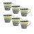 Zestaw filiżanek porcelanowych do espresso Tazze caffe 6 szt. Apulia Spirale Blu - widok szczegółowy 2
