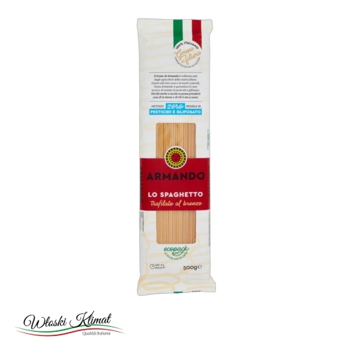 Makaron spaghetti Lo Spaghetto ARMANDO 500g - widok z przodu / opakowanie