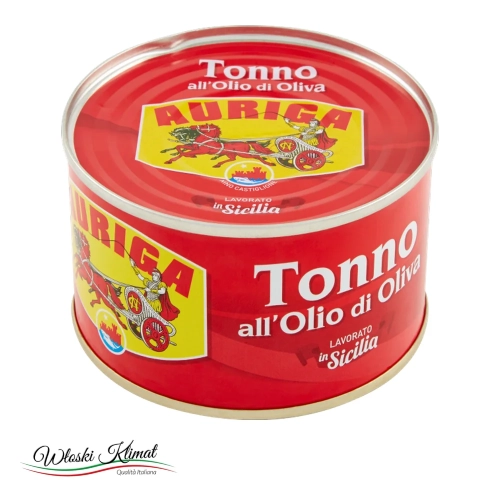 Tuńczyk w oliwie Sycylia Auriga Castiglione 240 g - widok z przodu / opakowanie