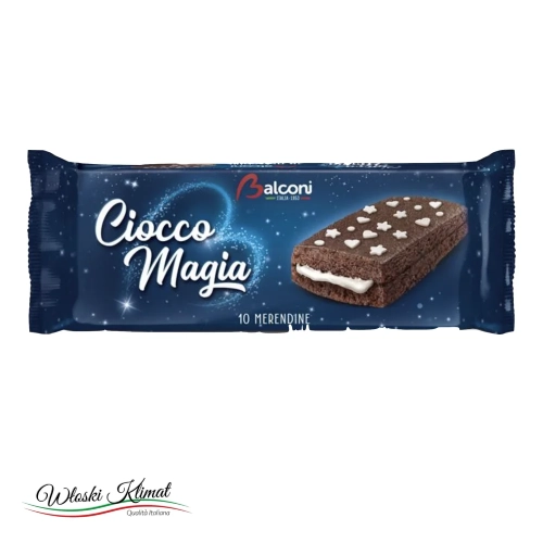 Mleczna kanapka Balconi 10 x 28 gr - widok z przodu / opakowanie