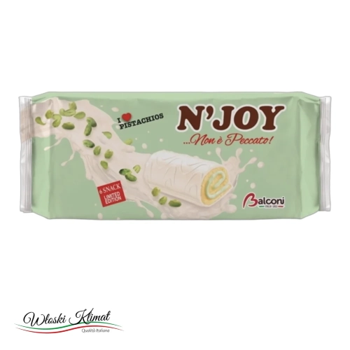 Roladki pistacjowe Balconi 222 g - widok z przodu / opakowanie
