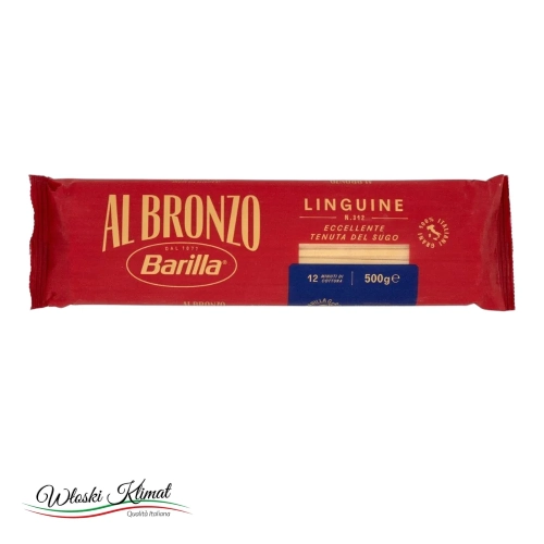 Makaron Linguine Al Bronzo Barilla 500g - widok z przodu / opakowanie