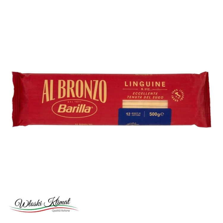 Makaron Linguine Al Bronzo Barilla 500g - widok z przodu / opakowanie