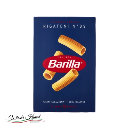 Makaron Rigatoni nr 89 Barilla 500 g - widok z przodu / opakowanie