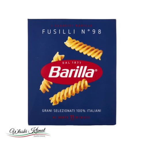 Makaron Fusilli nr 98 Barilla 500 g - widok z przodu / opakowanie
