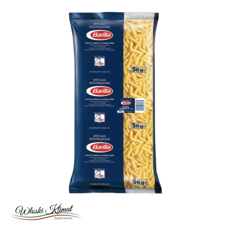 Makaron Penne Rigate Barilla 5 kg - widok z przodu / opakowanie