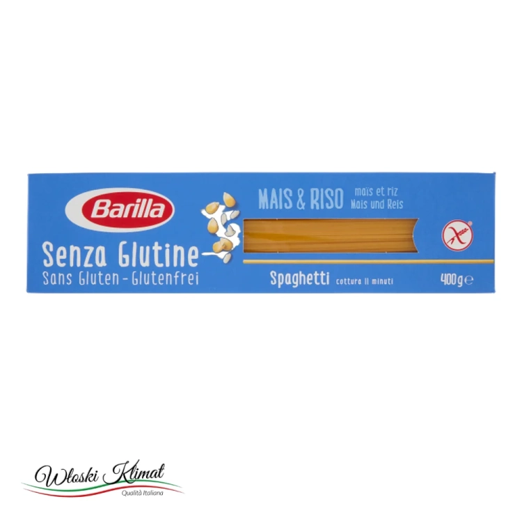 Makaron Spaghetti bez glutenu Barilla 400 g - widok z przodu / opakowanie