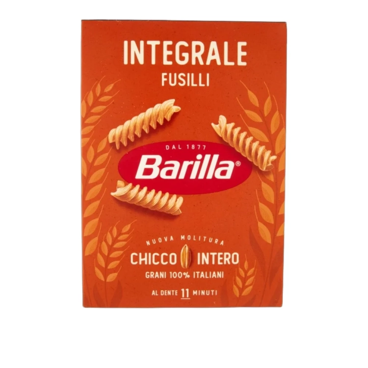 Makaron pełnoziarnisty świderki Fusilli Integrale BARILLA 500g - widok szczegółowy 2