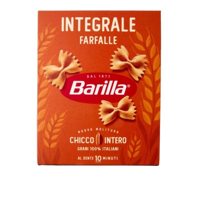 Makaron pełnoziarnisty kokardki Farfalle Integrale BARILLA 500g - widok szczegółowy 2