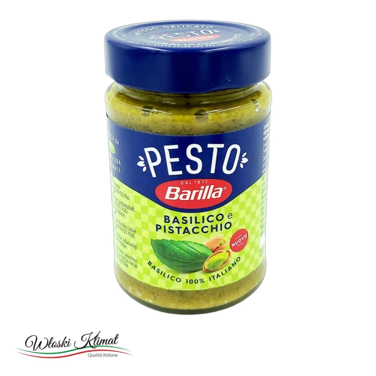 Pesto Pistacje i Bazylia BARILLA 190 g - widok z przodu / opakowanie