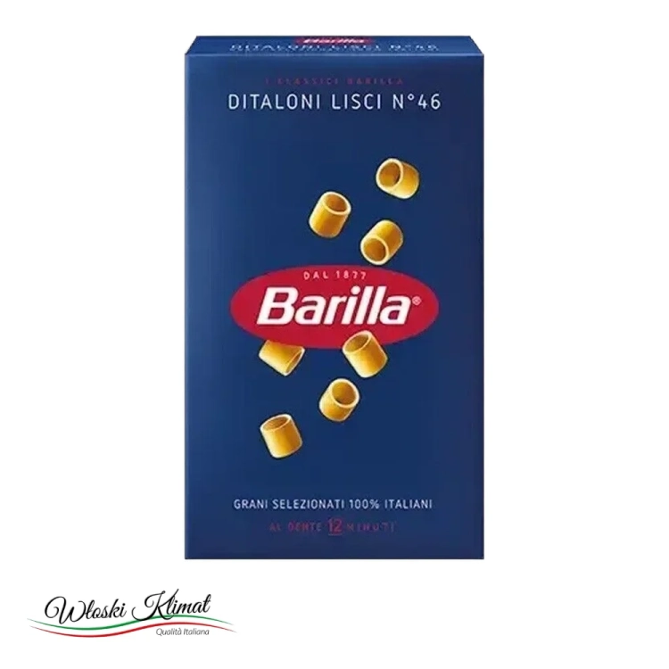 Makaron Ditaloni nr 46 Barilla 500 g - widok z przodu / opakowanie