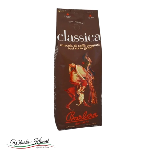 Kawa ziarnista Classica BARBERA 1kg - widok z przodu / opakowanie