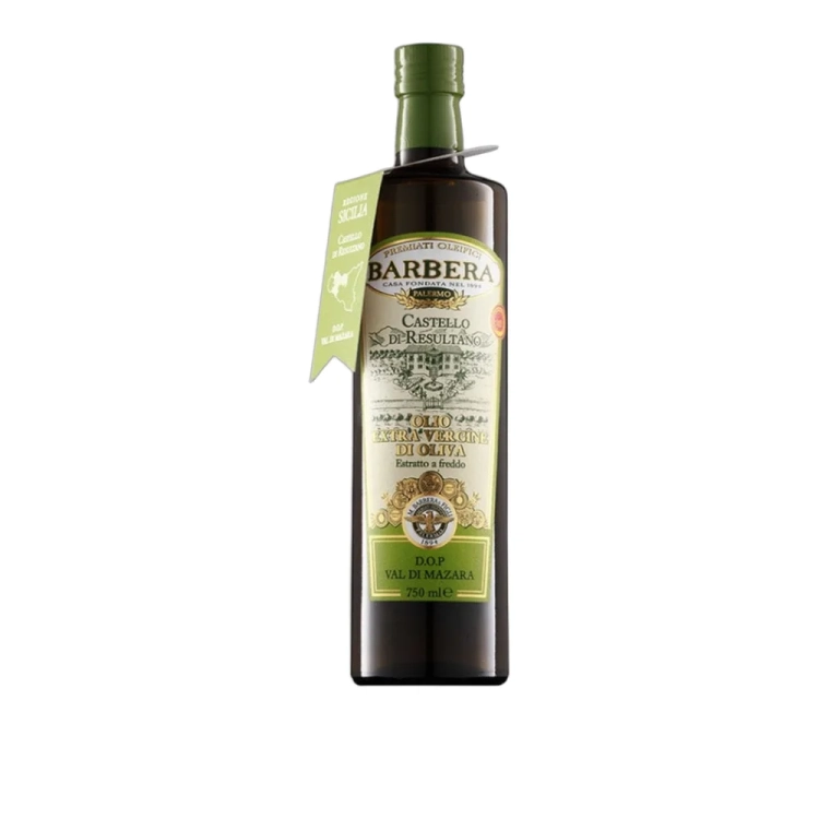 Oliwa z oliwek Extra Vergine sycylijska Barbera Castello di Resultano "Val di Mazara" DOP Barbera 750ml - widok szczegółowy 2
