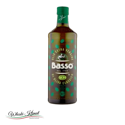 Oliwa z oliwek Extra Vergine Classico BASSO 1L - widok z przodu / opakowanie