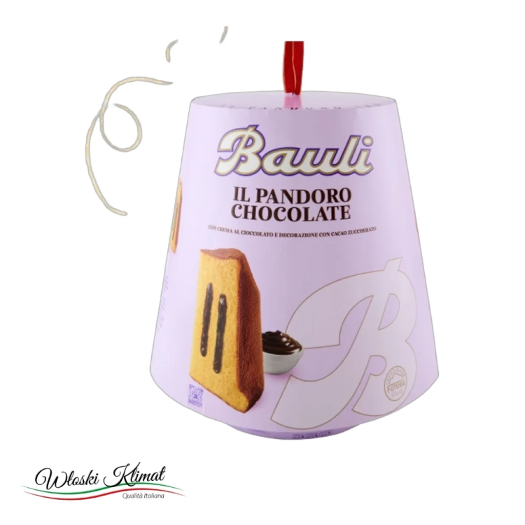 Babka Pandoro z nadzieniem czekoladowym Chocolate BAULI 800g - widok z przodu / opakowanie