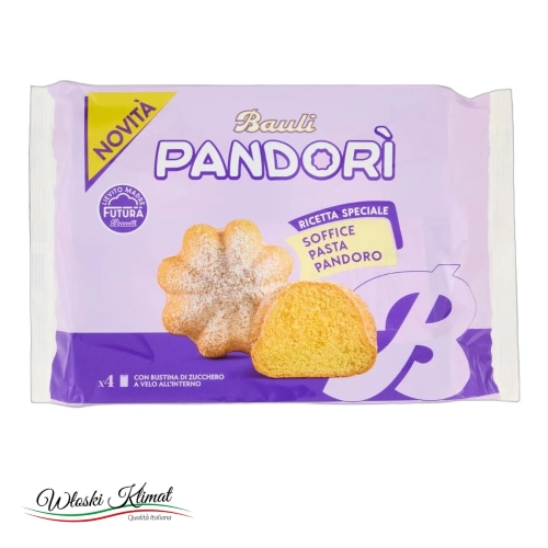 Babeczki małe klasyczne Pandorini x4 Bauli  150g - widok z przodu / opakowanie