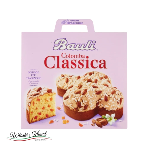 Colomba Classica Babka ze skórką pomarańczy i migdałami Bauli 1 kg - widok z przodu / opakowanie