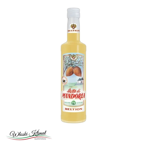 Syrop o smaku mleka migdałowego Latte di Mandorla BELTION 500ml - widok z przodu / opakowanie
