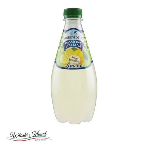 Napój gazowany o smaku cytrynowym Limone San Benedetto 400ml - widok z przodu / opakowanie
