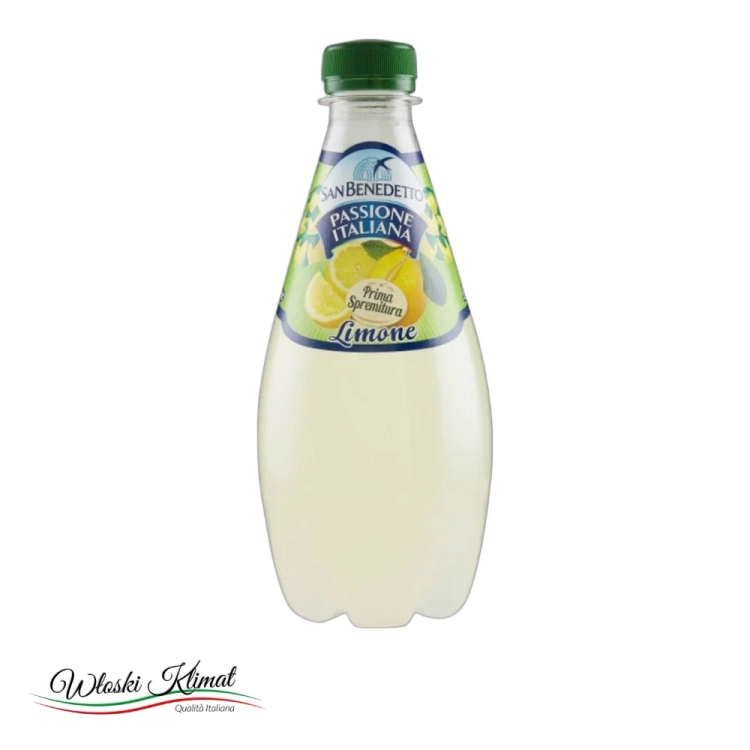 Napój gazowany o smaku cytrynowym Limone San Benedetto 400ml - widok z przodu / opakowanie