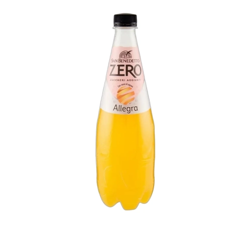 Napój gazowany o samku pomarańczowym bez cukru Allegra Zero  San Benedetto 750ml - widok szczegółowy 2