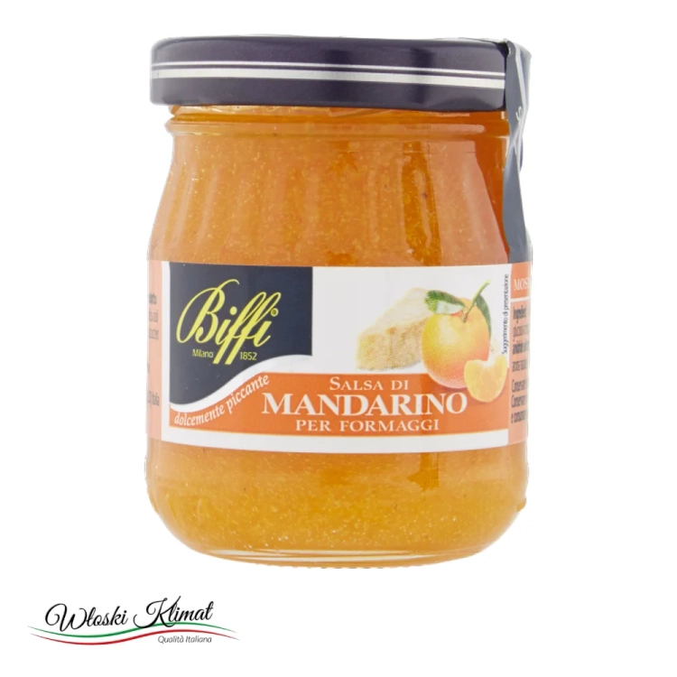 Musztardka do serów Mandarynka Salsa Biffi 100 g - widok z przodu / opakowanie
