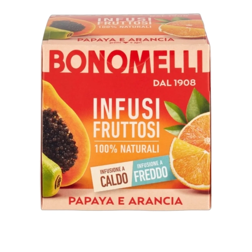 Herbata owocowa o smaku papai i pomarańczy BONOMELLI 24g - widok szczegółowy 2