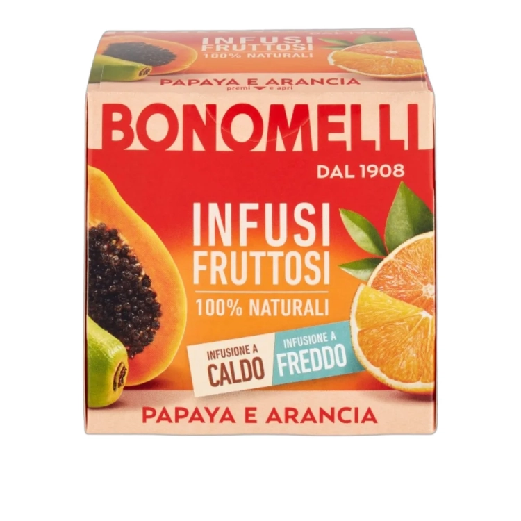 Herbata owocowa o smaku papai i pomarańczy BONOMELLI 24g - widok szczegółowy 2