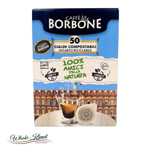 Kawa w saszetkach Caffe Borbone Cialde 50 szt. - widok z przodu / opakowanie