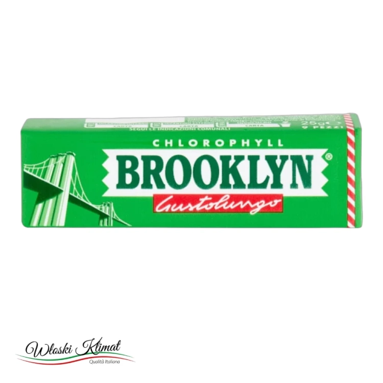 Guma do żucia miętowa Gustolungo Chlorophyll BROOKLYN 25g - widok z przodu / opakowanie