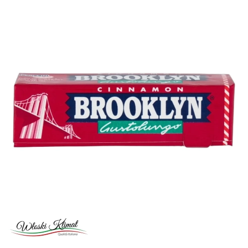 Guma do żucia cynamonowa Gustolungo Cinnamon BROOKLYN 25g - widok z przodu / opakowanie