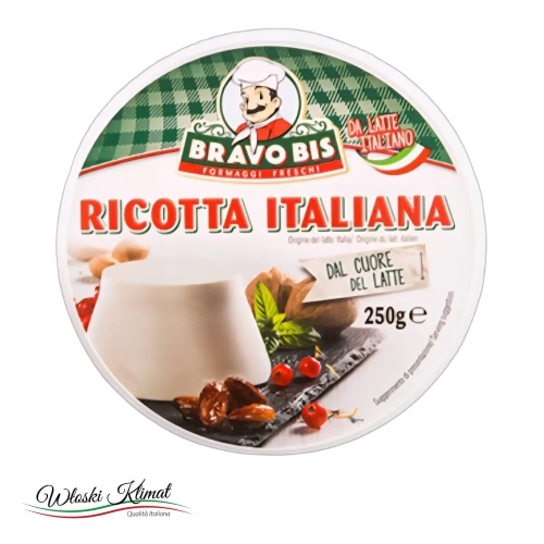 Ser Ricotta Bravo Bis 250g - widok z przodu / opakowanie