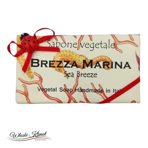 Mydło roślinne Morska Bryza Brezza Marina 100g - widok z przodu / opakowanie