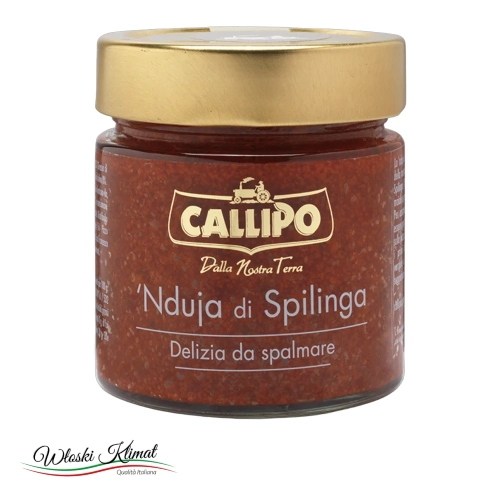 Kiełbasa do smarowania Nduja di Spillinga CALIPPO 200 g - widok z przodu / opakowanie